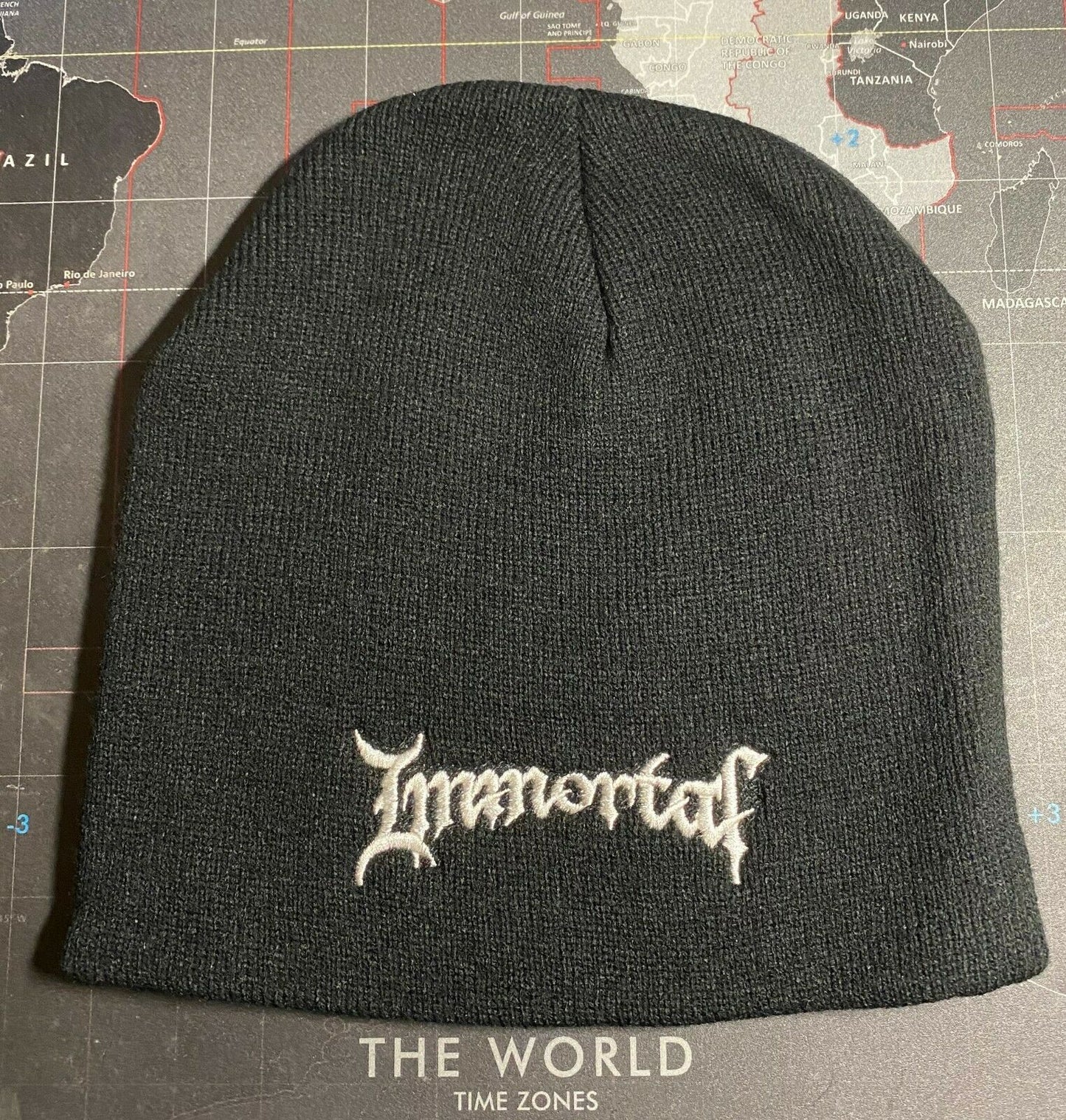 Immortal Black Metal Embroidered Beanie Stocking Cap I002BEAN