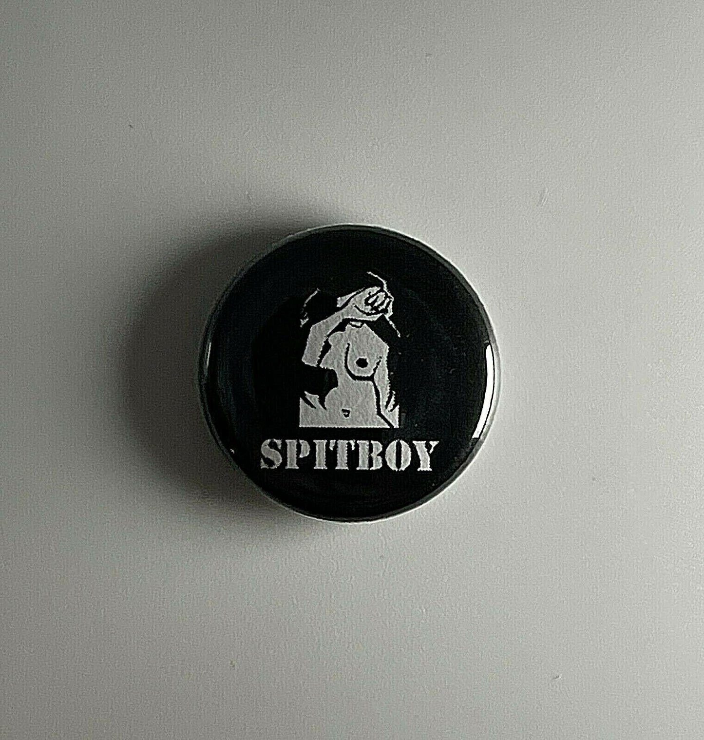 Spitboy 1” Button S034B Badge Pin