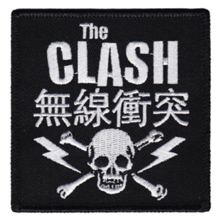 The Clash Skull Bolts Embroidered Patch C014P