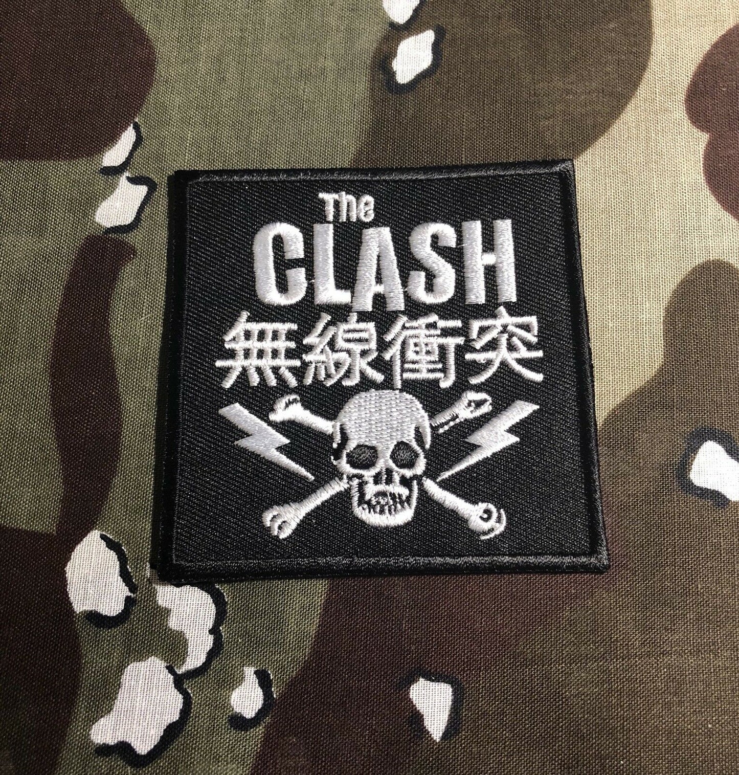 The Clash Skull Bolts Embroidered Patch C014P