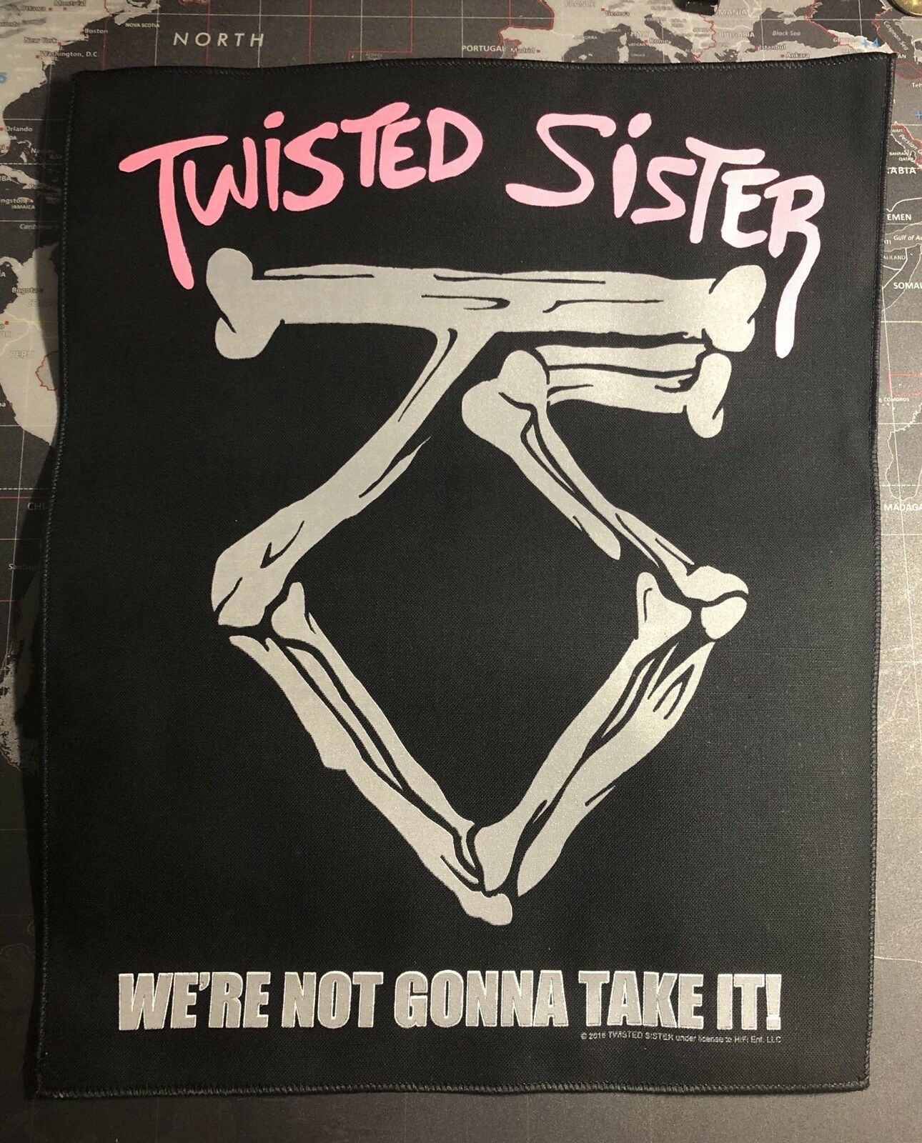 Twisted Sister Printed Back Patch T004P