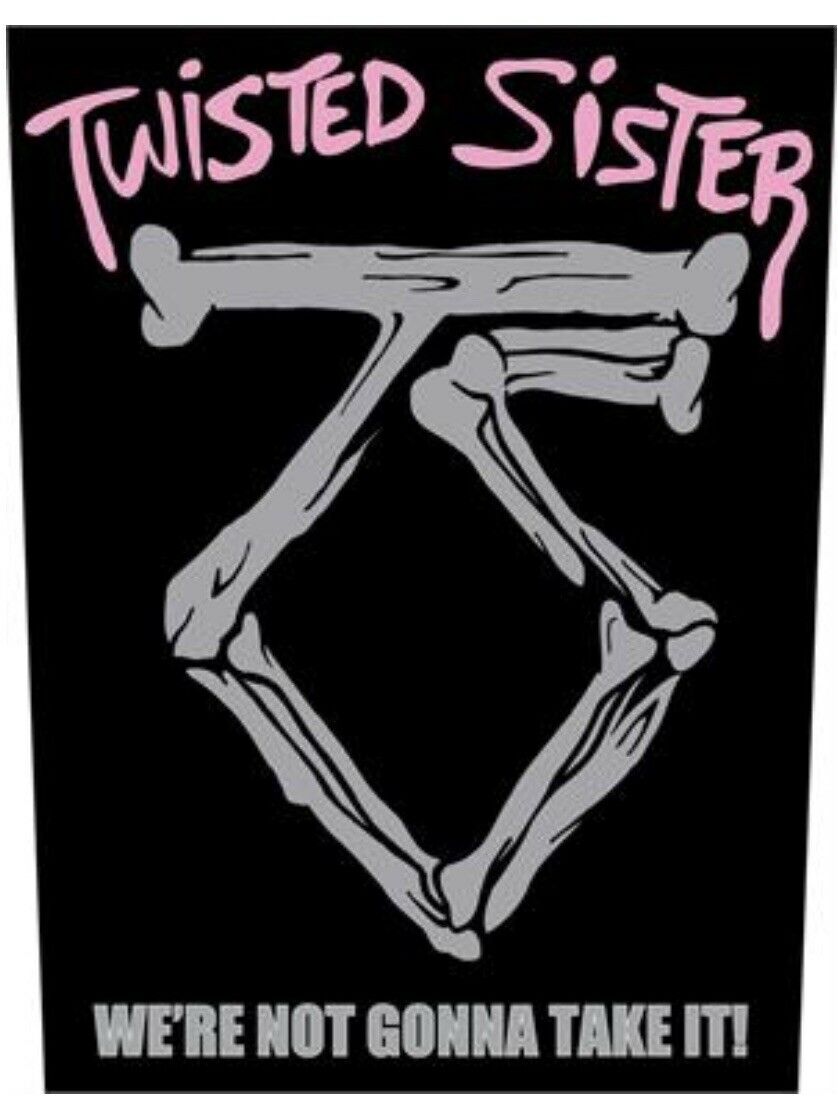 Twisted Sister Printed Back Patch T004P