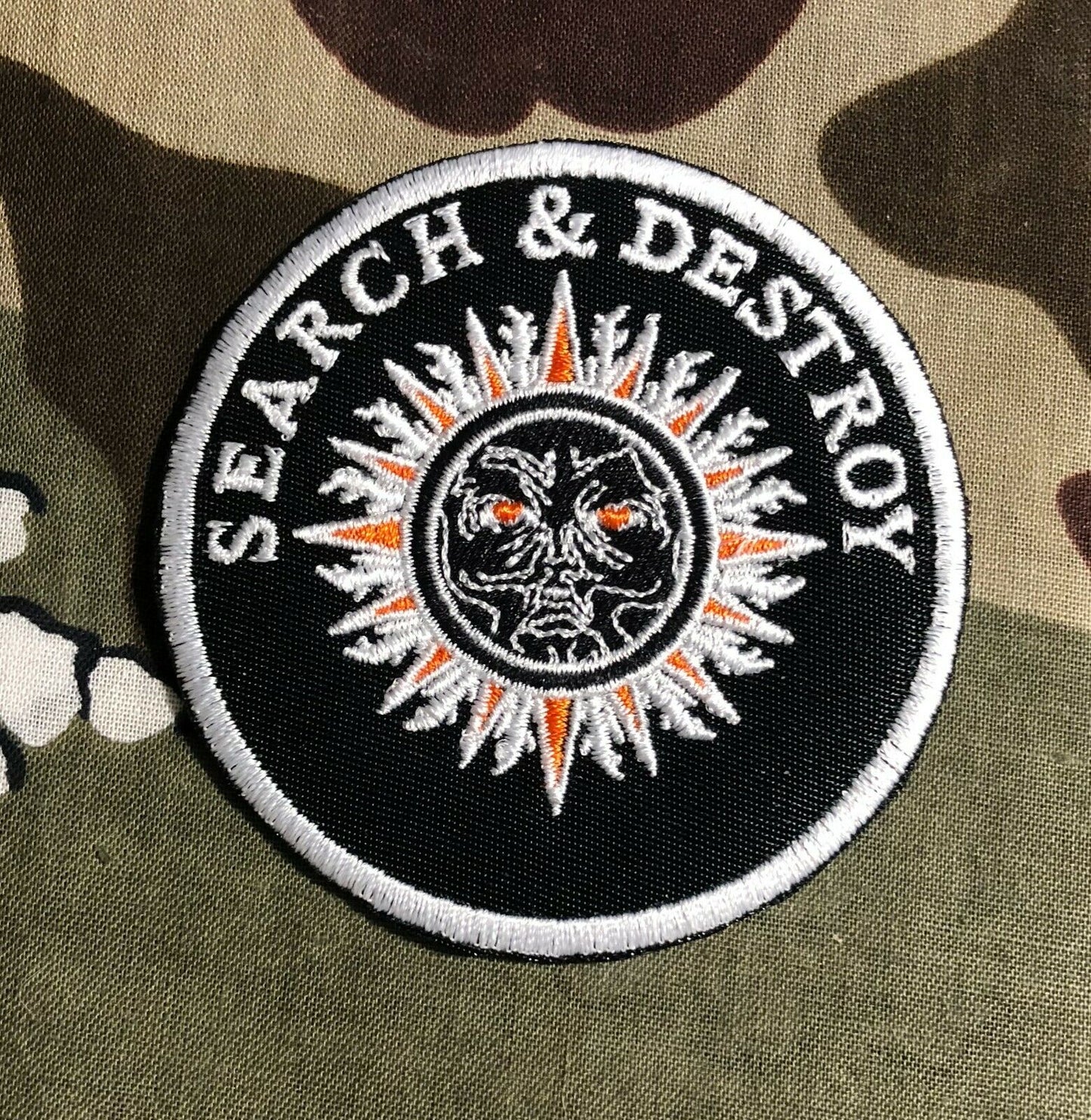 Rollins Band End Of Silence Search And Destroy Embroidered Patch R020P