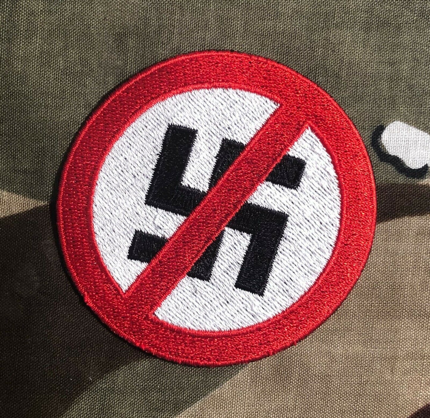 ANTI-NAZI Antifa Anti-Fascist Embroidered Patch N023P