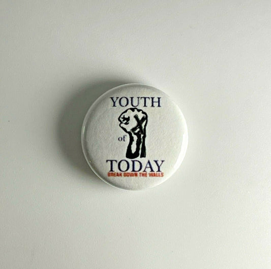 Youth Of Today Straight Edge 1" Button Y001B Badge Pin