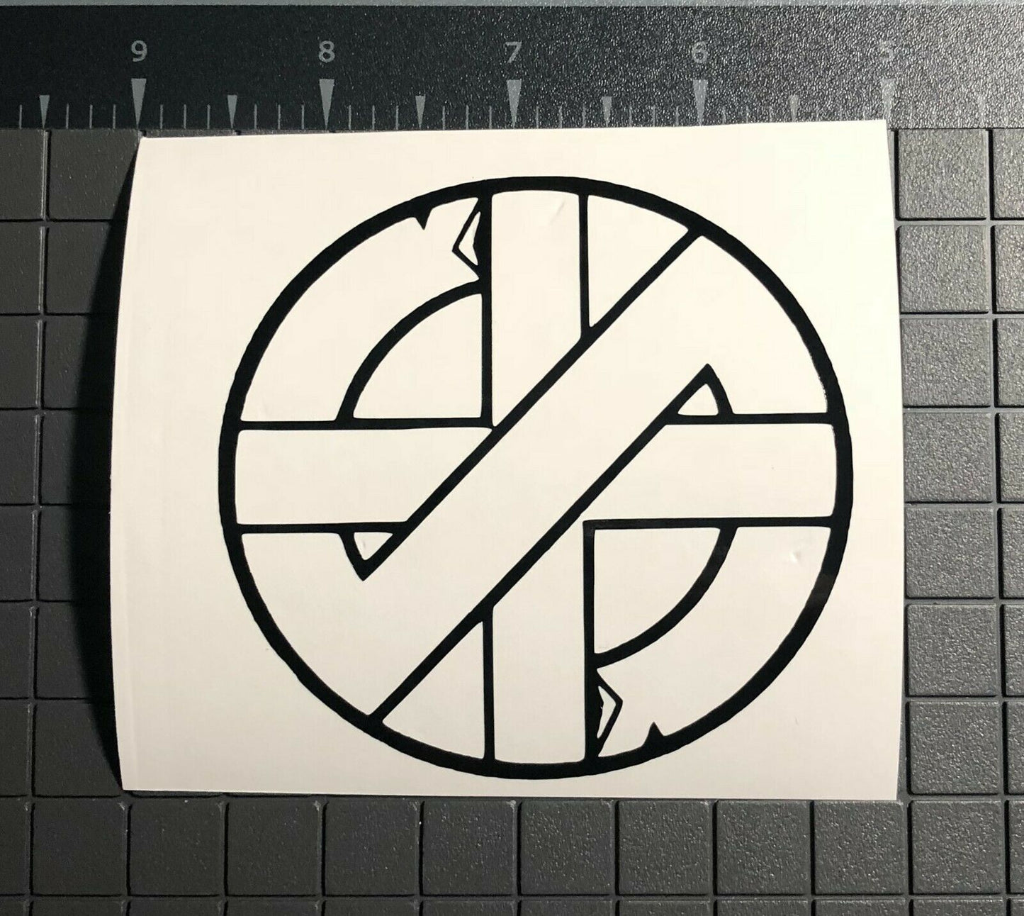 Crass Vinyl Decal Rub On Sticker C004S