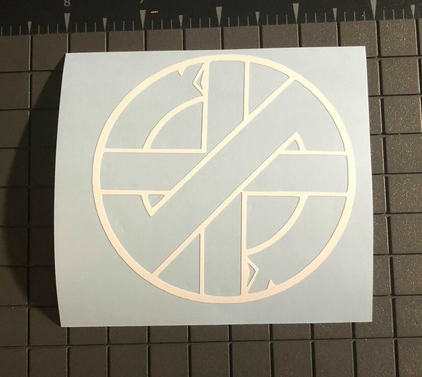 Crass Vinyl Decal Rub On Sticker C004S