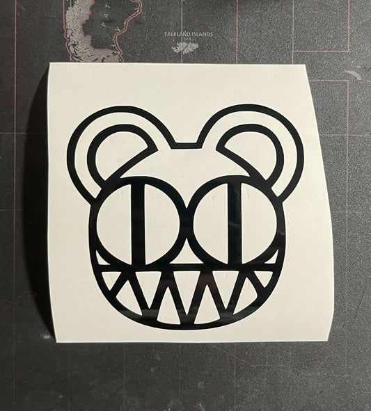 Radiohead Bear Vinyl Decal Sticker R011S Ok Computer Kid A In Rainbows