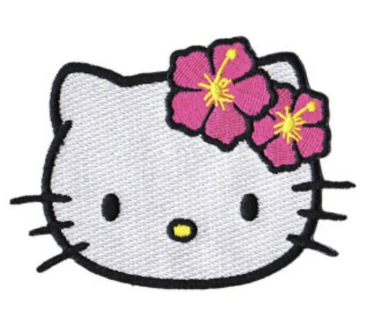 Hello Kitty Face Embroidered H023P