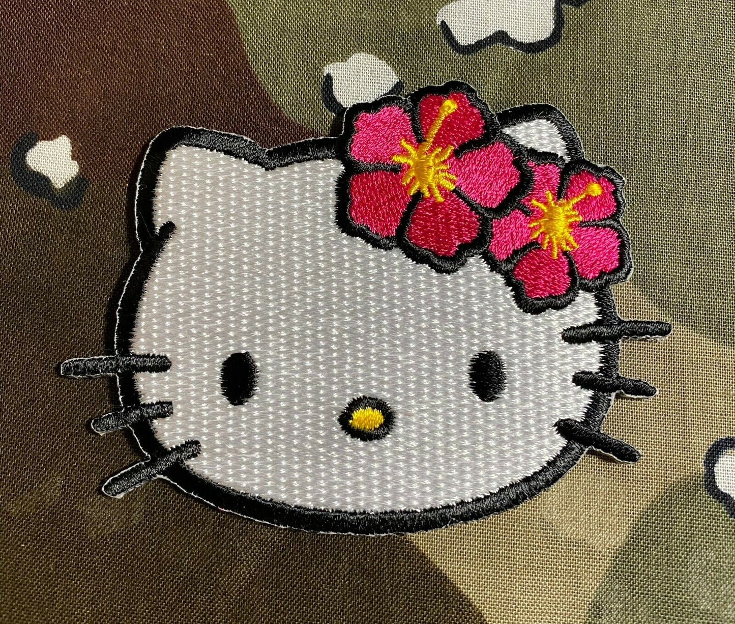 Hello Kitty Face Embroidered H023P