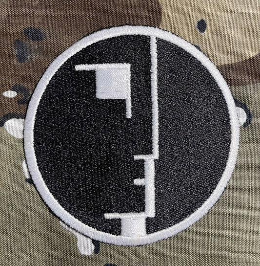 Bauhaus Face Embroidered Patch B078P