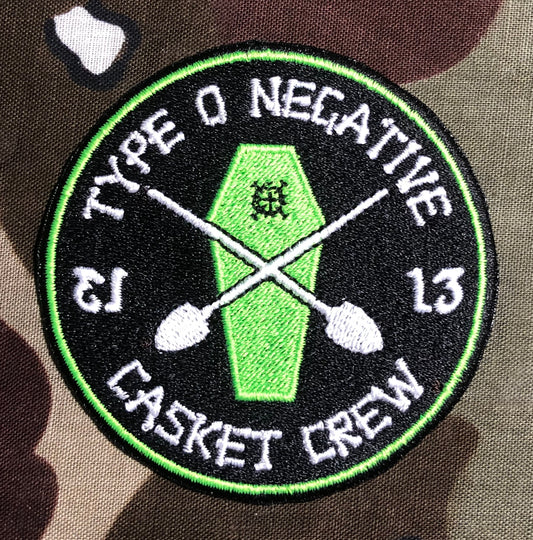 Type O Negative "Official" Casket Crew Embroidered Patch T018P