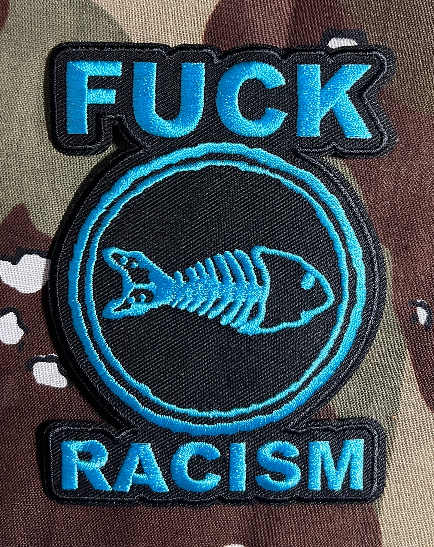 Fishbone F*ck Racism Embroidered Patch F033P