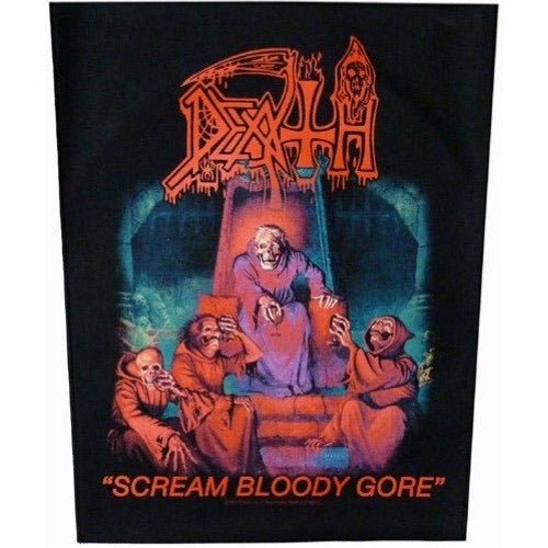 Death Scream Bloody Gore Printed Back Patch D027P