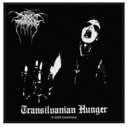 Darkthrone Transilvanian Hunger Woven Patch D022P