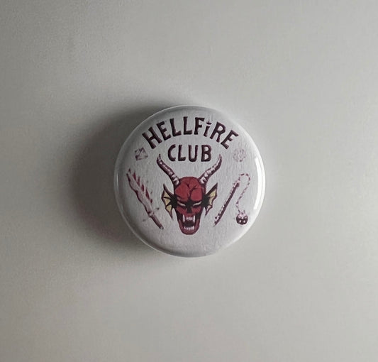 Hellfire 1" Button Badge Pin