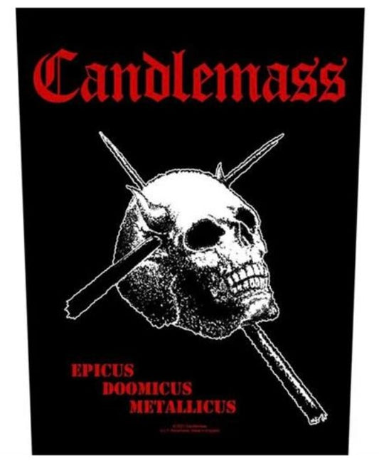 Candlemass Epicus Doomicus Metallicus Printed Back Patch C042P