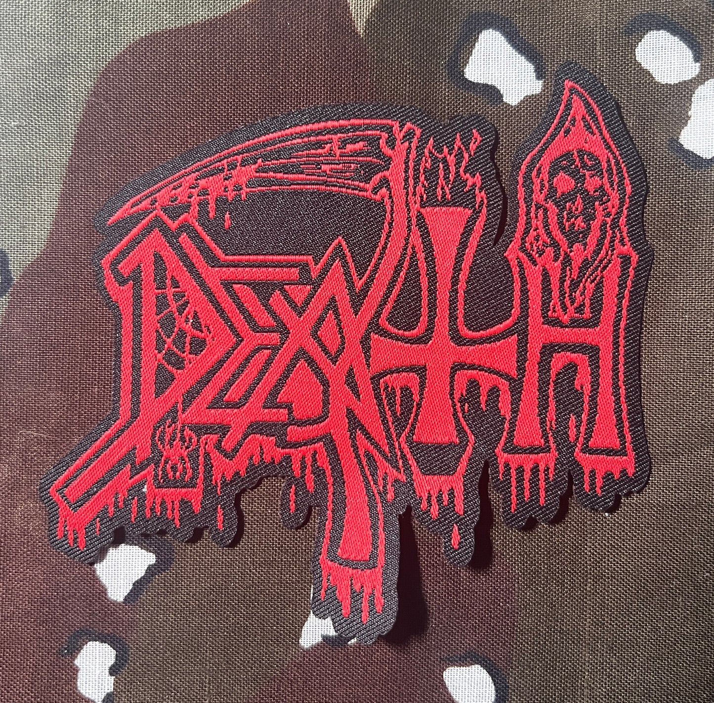 Death Scream Bloody Gore Logo Woven Patch D017P