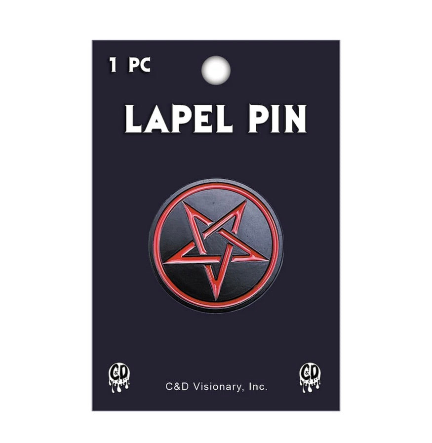 Pentagram Pentacle Enamel Lapel Pin