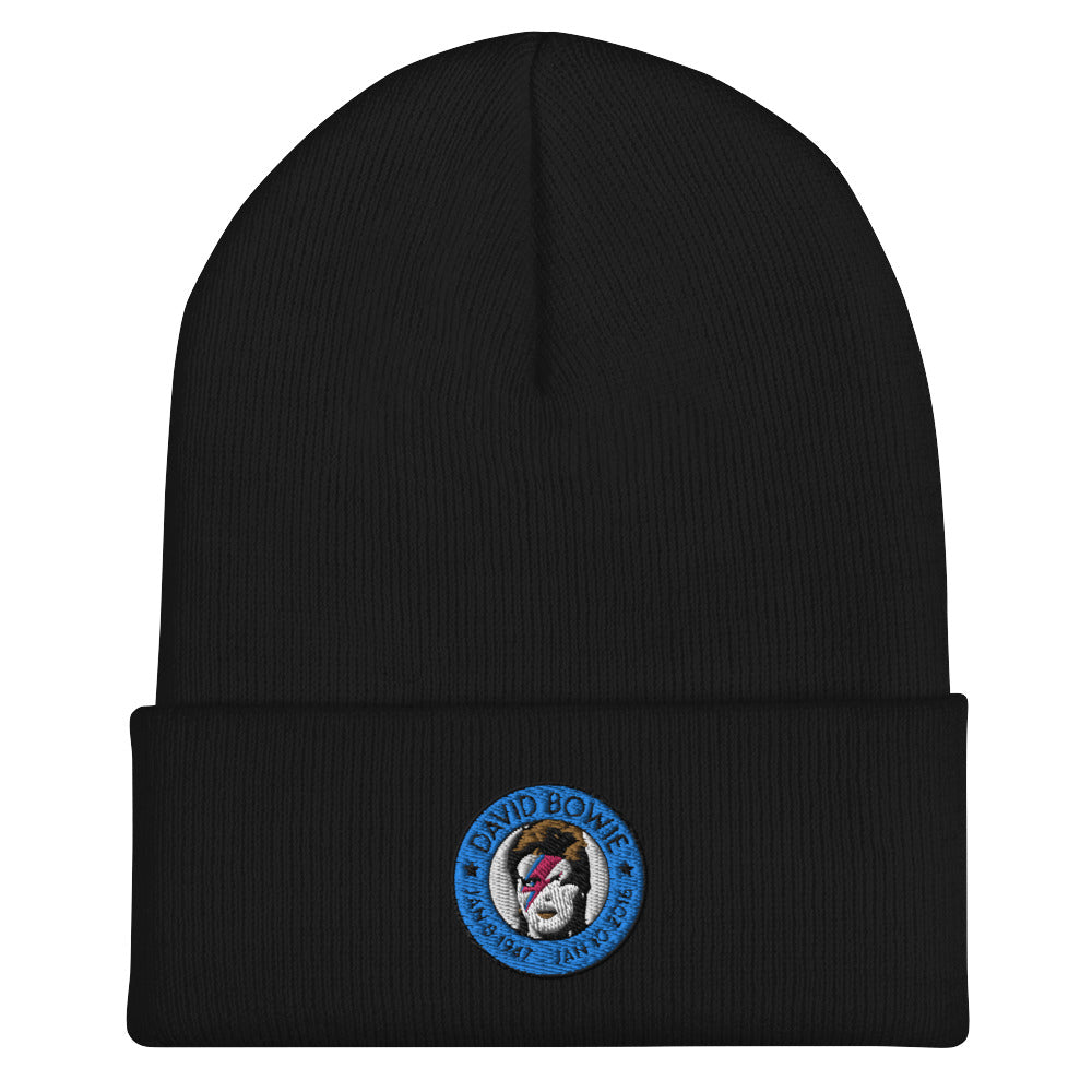 David Bowie Memorial Tribute Embroidered Beanie