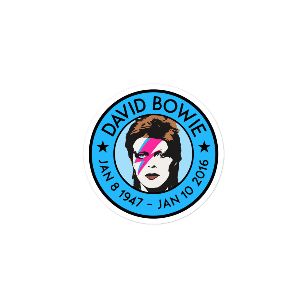 David Bowie Memorial Tribute Sticker