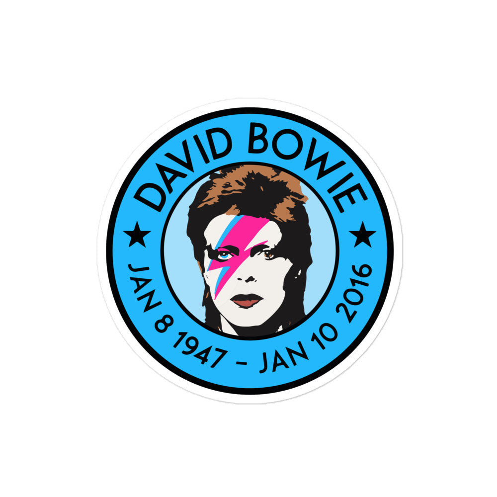 David Bowie Memorial Tribute Sticker