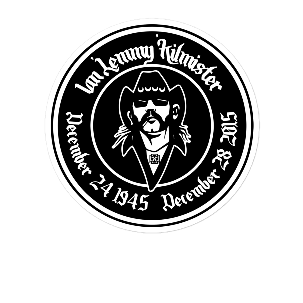 Lemmy Memorial Tribute Sticker