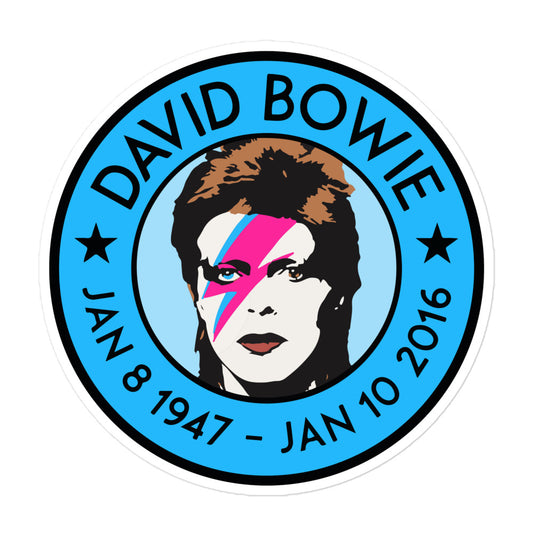 David Bowie Memorial Tribute Sticker